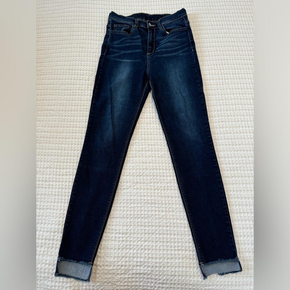 Francesca's Collections Deep Indigo Skinny Jeans